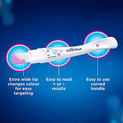 Clearblue Pregnancy Test, Rapid Detection, Result As Fast As 1 Minute, Kit of 2 Tests, Easy At Home Pregnancy Test, Packaging May Vary
