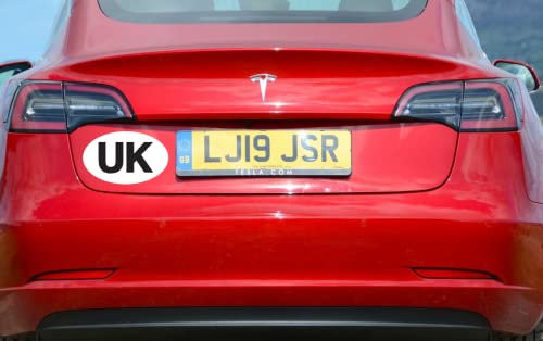 1 or 2 UK Car Stickers for Europe UK Stickers for Car Vinyl GB UK Car Sticker - Regulation Size - Weather Resistant (1)