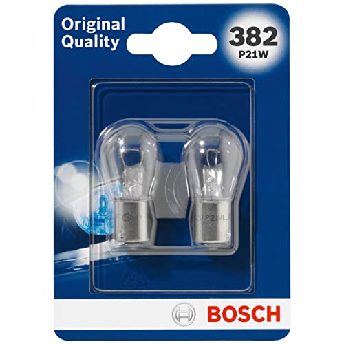 Bosch 382 (P21W) Original equipment Car Light Bulbs - 12 V 21 W BA15s - 2 Bulbs, White