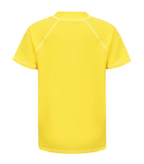 Rash Vest Boys Short Sleeve Swimsuit Boys Swim Top Kids Rash Guard Age 11-12 Years Yellow