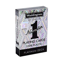 Waddingtons Number 1 Platinum Playing Cards Game, Sleek Foil Design Deck of Cards, Ideal for Snap, Poker and a Ideal Travel Companion, Gift and Toy for Ages 6 Plus