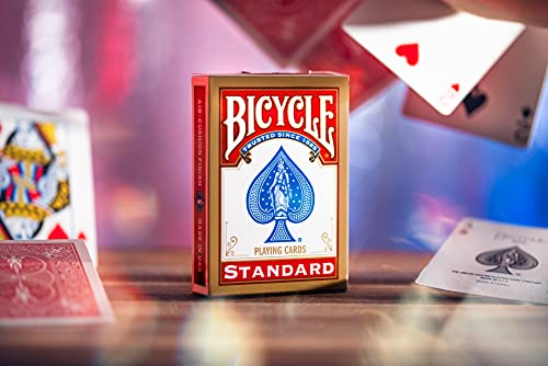 Bicycle Gold Standard Playing Cards - 12 Decks, Air Cushion Finish, Iconic International Rider Back Design, Standard Index, Superb Handling and Durability