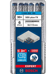 Bosch Professional 1x Expert SDS plus-7X Hammer Drill Bit (for Reinforced concrete, Ø 6.00x115 mm, Accessories Rotary Hammer Drill)