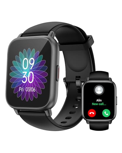 RUIMEN Smart Watch Answer Dial Call,Smart Watches for Women Men HD Touch Screen Fitness watch with SpO2-Monitor Heart Rate Sleep Monitor Pedometer Watch Multi Sports Mode for Android iOS