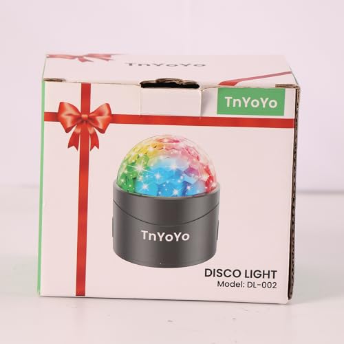 Disco Lights, Disco Ball 7 RGB Color with Remote, Disco Lights Sound Activated Party Lights, USB Powered Disco Ball Light for Parties, Birthday, Festival, Bar, Car, Wedding, Kids, Home