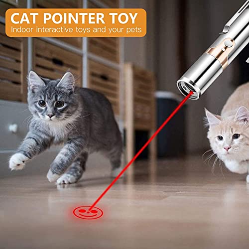 YYCAT Cat Toys for Indoor Cats Kittens,7 in 1 Function,Rechargeable Interactive Cat Toy Wand with a Free Toy Mouse