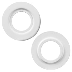 LEGELITE 2 Pack Metal Lamp Shade Reducer Ring, E27/E14 Light Fitting Lampshade Washer Adaptor Converter, Retainer Rings for Light Fixture (White)