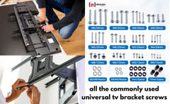 Inbrackets Universal Tv Bracket Screws Bolt Washer Spacer Spares Pack Kit for TV Bracket Wall Mounts compatiable with Vesa Tv wall mounts M4 M5 M6 M8 TOTAL 68PCS (68 Pcs)