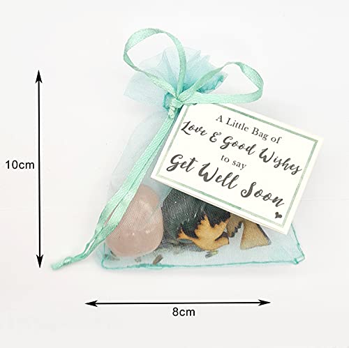 Get Well Soon Gemstone Bag of Good Wishes, a unique get well soon token to show you care