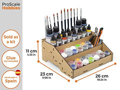 PROSCALE Paint Rack for model paints. Hobby craft Citadel Vallejo Tamiya Army paint rack stand Portable paint holder organiser Miniature warhammer paint storage Stand Model painting station (Model B)