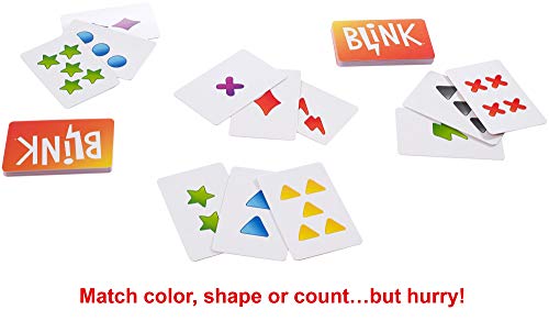 Reinhard Staupe's BLINK Family Card Game, Travel-Friendly, with 60 Cards and Instructions, Makes a Great Gift for 7 Year Olds and Up