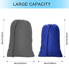 OTraki Large Travel Laundry Bags with Drawstring 20 x 24 inch 2 Pcs Heavy Duty Organizer Bag Foldable Laundry Bag Tear Resistant Storage Bag for Dirty Clothes Toys Hamper Basket Camp Home College Dorm