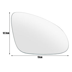 AUTOXBERT Wing Mirror Glass Right Side Convex Fit For Vauxhall Astra J 2009 2010 2011 2012 2013 2014 2015 2016 Driver Side STICK-ON Mirror