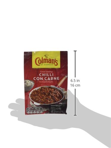 Colman's Chilli Con Carne Recipe Mix perfect with white rice quick to prepare chilli mix 50 g (Pack of 2)