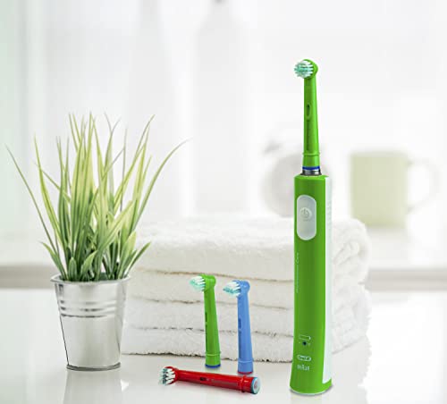 Eco Friendly Oral B Compatible Replacement Kids Toothbrush Heads by Envirodental - Fully Recyclable Colourful Pack of 8 Brushes - with Soft Bristles for Kids - for Electric Toothbrushes