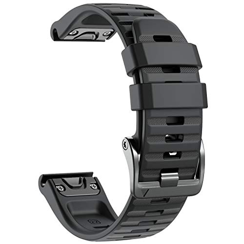 NotoCity Compatible with Fenix 6 Strap 22mm Band for Fenix 6/Fenix 6 Pro/Fenix 5/Fenix 5 Plus/Forerunner 935/Forerunner 945/Approach S60/Quatix 5(black)