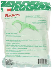 Plackers Dental Flossers Micro Mint - 90 Count