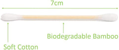 Eco-Friendly Shop 100 Bamboo Cotton Buds 100% Natural Biodegradable Wooden Swabs (100 BUDS)