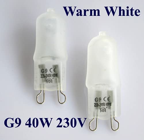 ShuoHui 10 x G9 Halogen Light Bulbs Warm White 40 W 230 V