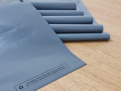 50 Mixed Grey Mailing Poly Postal Self Seal Bags 5 Sizes 10 from Each Postage Packaging Assorted Mailers -10 Bags from Each Size - 5 Sizes 4.5x7 inches- 6.5x9 inches - 9 x 12 inches - 10x14 inches - 12x16 inches