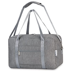 for Ryanair Airlines Cabin Bag 40X20X25 Underseat Foldable Travel Duffel Bag Holdall Tote Overnight Carry on Luggage for Women and Men 20L (Grey)