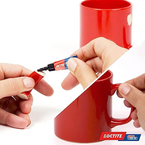 Loctite Universal, Strong Super Glue All Purpose Adhesive for Repairs, Clear Glue for Various Materials, Easy to Use Instant Super Glue, Convenient Travel Size 3 x 1g