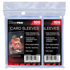 Ultra Pro standard regular soft penny card sleeves for trading cards such as Pokemon, Magic, sports cards, standard size, transparent