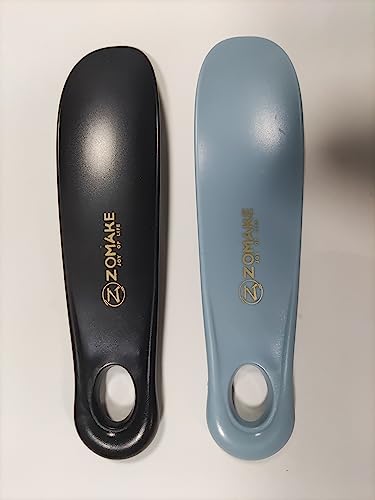 ZOMAKE Small Shoe Horn - Plastic Shoehorn 18.5cm,Lazy Shoe Helper Short Shoe Horns With Hook For Men Women The Elderly Kids (Black)