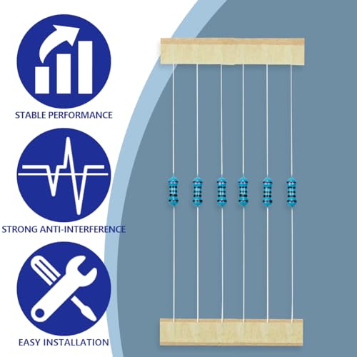 Innfeeltech 100 Pcs 1/4W 1% Tolerance 200 Ohm Metal Film Resistor Resistance for DIY Project and Experiments
