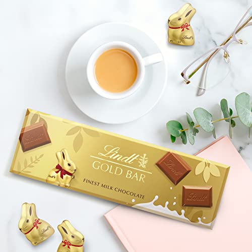 Lindt Easter Gold Bar Finest Swiss Milk Chocolate 300g - Easter Gift, for Sharing