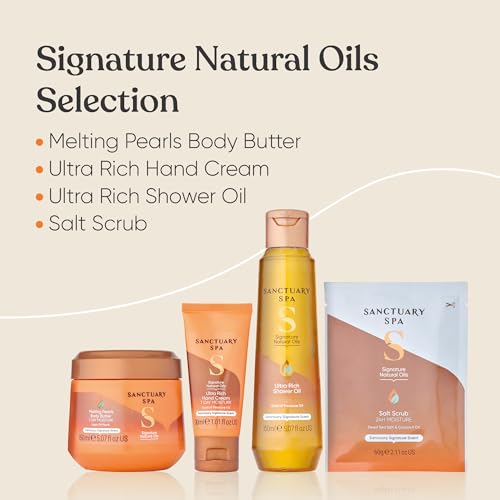 Sanctuary Spa Signature Natural Oils Selection Gift Set, Vegan, For Women Birthday