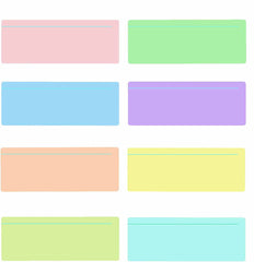 Dyslexia Overlays Reading Guided Strips Highlight Strips Bright Color for Dyslexia Reading Aids, Irlens Syndrome,and ADHD and Visual Stress Specialists for Children, Teacher, Reading Beginner 8 Pack