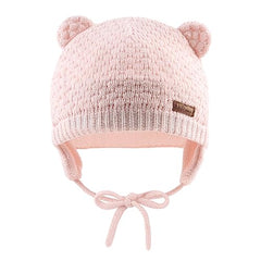 XIAOHAWANG Baby Earflap Beanie Hat Soft Baby Boy Knit Beanies Cute Bear Infant Toddler Girl Hats Autumn Winter (3pcs-a, M)