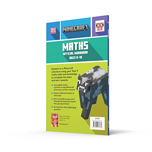 Minecraft Maths Ages 9-10: Official Workbook (Minecraft Education)