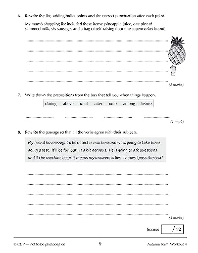 New KS3 Year 8 Spelling, Punctuation and Grammar 10-Minute Weekly Workouts (CGP KS3 10-Minute Tests)