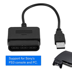 PS2 to USB, USB Adapter Converter Ps1 Adapter For PS3 & Windows PC For Sony Playstation 2 PS2 Controller