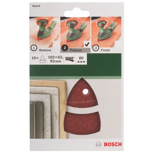 Bosch 2609256A63 Sanding Sheet Set for Multi-Sanders (10-Piece)