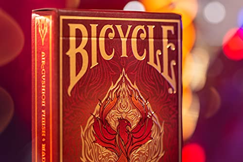 Bicycle Fyrebird Playing Cards - 1 Deck, Air Cushion Finish, Professional, Superb Handling & Durability, Great Gift For Card Collectors (Pack of 2)