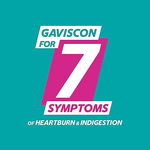 Gaviscon Double Action Heartburn & Indigestion Relief Liquid, Mint Flavour, Pack of 600ML