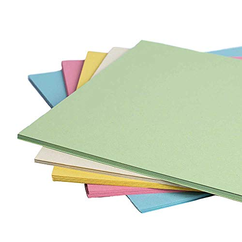 House of Card & Paper A4 220 gsm Card - Assorted Pastel (Pack of 50 Sheets)