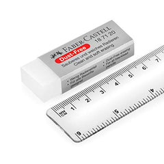 Faber-Castell Dust-Free Comfort Edge Eraser Rubbers - White - Pack of 2