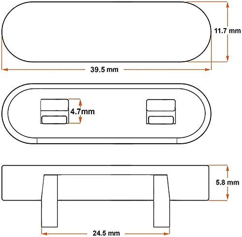 JCP 10 x White Window Drainage Cover Caps Weep Hole Covers for UPVC Windows