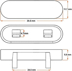 JCP 10 x White Window Drainage Cover Caps Weep Hole Covers for UPVC Windows