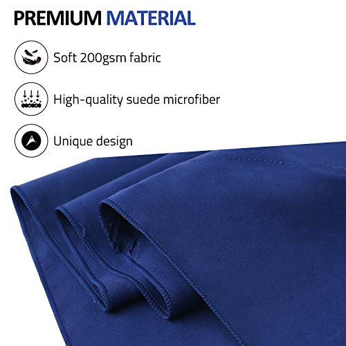 Eono Microfibre Towel, Perfect Sports, Travel, Beach Towel, Fast Drying - Super Absorbent - Ultra Compact. Great for Camping, Gym, Beach, Swimming, Backpacking - Navy, 180x90cm