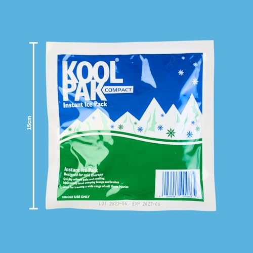 Koolpak Compact Instant Cold Ice Pack, 15 x 15 cm (Pack of 20)