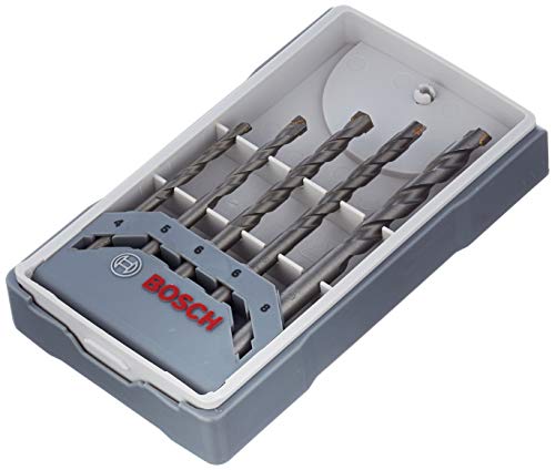 Bosch Accessories 2607017080 CYL-3 Concrete Drill Bit Set, Silver Percussion 4-8mm, Grey