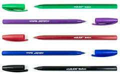 Eziglide Ballpoint Assorted Pen, Pack of 10 Ballpoint Pens, Smooth Writing Action-Medium Point 1.0mm Coloured Pens Multipack - Ball Point Pens Ideal Pens for School, Home or Work Stationery Supplies