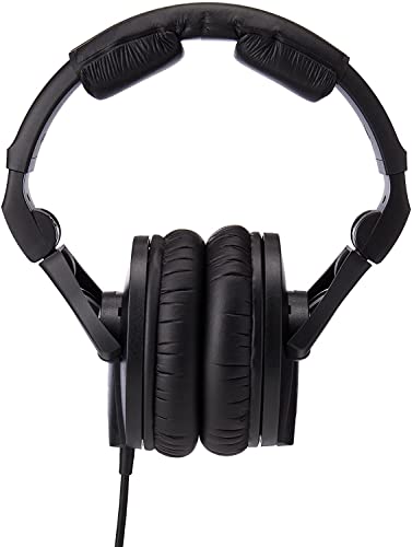 Sennheiser HD 280 PRO Closed-Back Around-Ear Collapsible Professional Studio Monitoring Headphones, for Recording & Mixing, 64 Ohms, Includes 6.3mm Stereo Jack Adaptor & 3m Coiled Cable