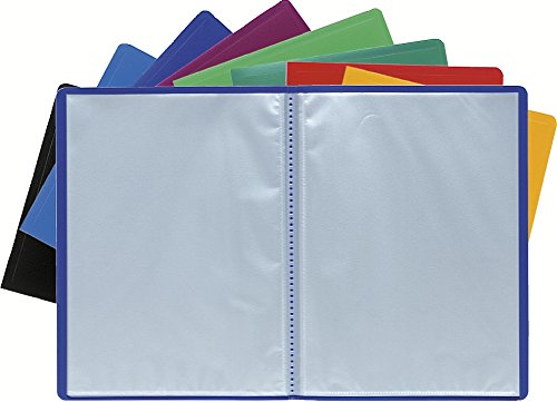 Exacompta - Ref 8520E - Soft PP Welded Display Book - 240 x 320mm in Size, Suitabel for A4 Documetns, 20 Anti-Glare Pockets, 40 Viewing Pages – Random Colour