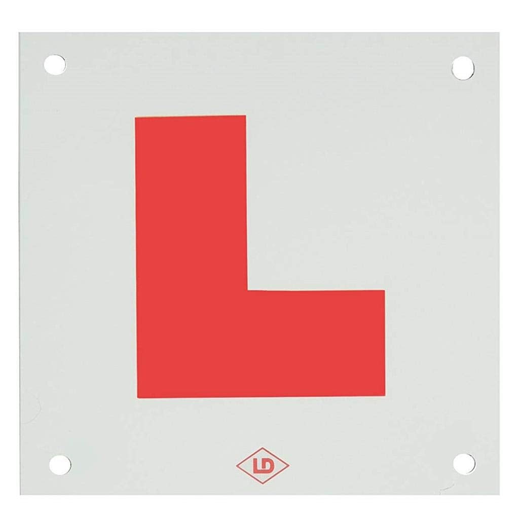 1 L Plate For Motorcycle Scooter Car Lorry Van 1 Hard Shatter Proof Rear L Plate